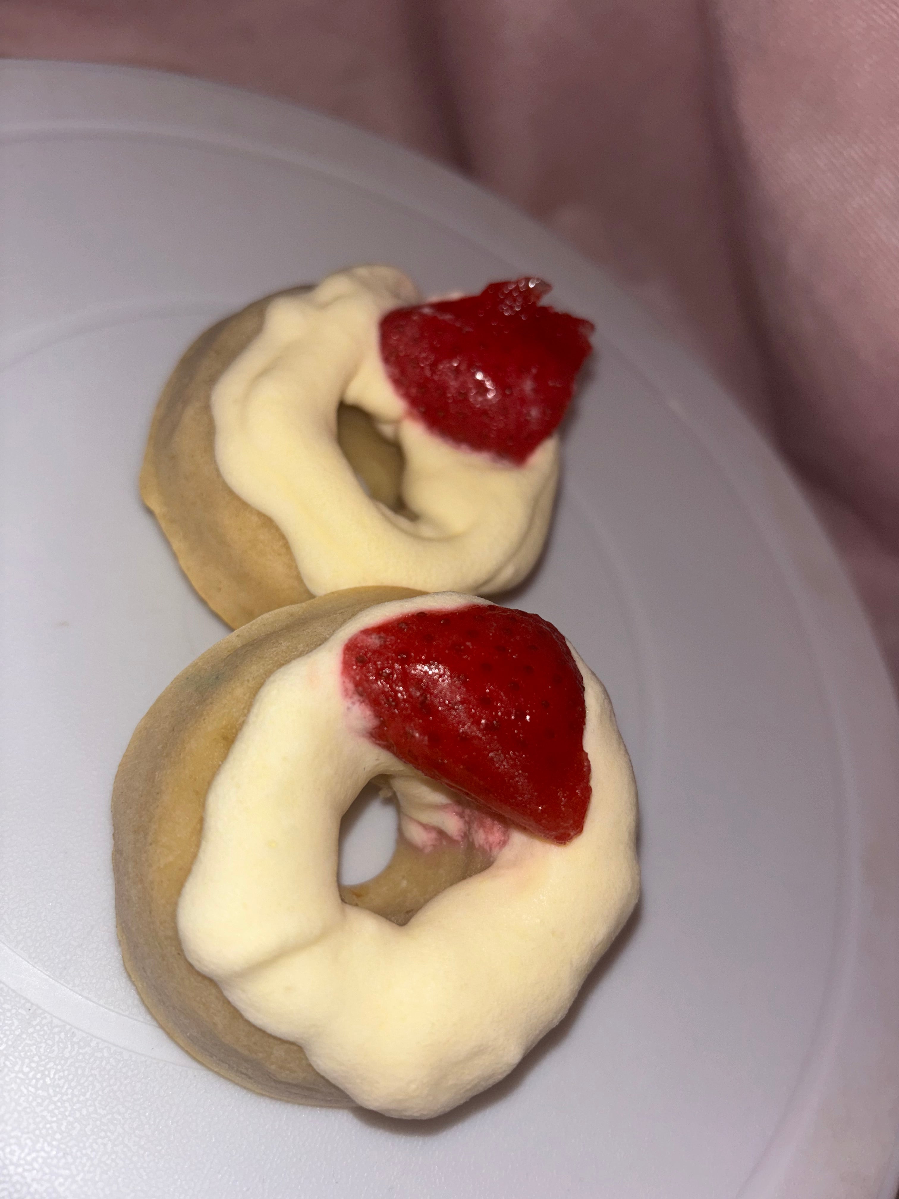 Strawberries & Cream Donut