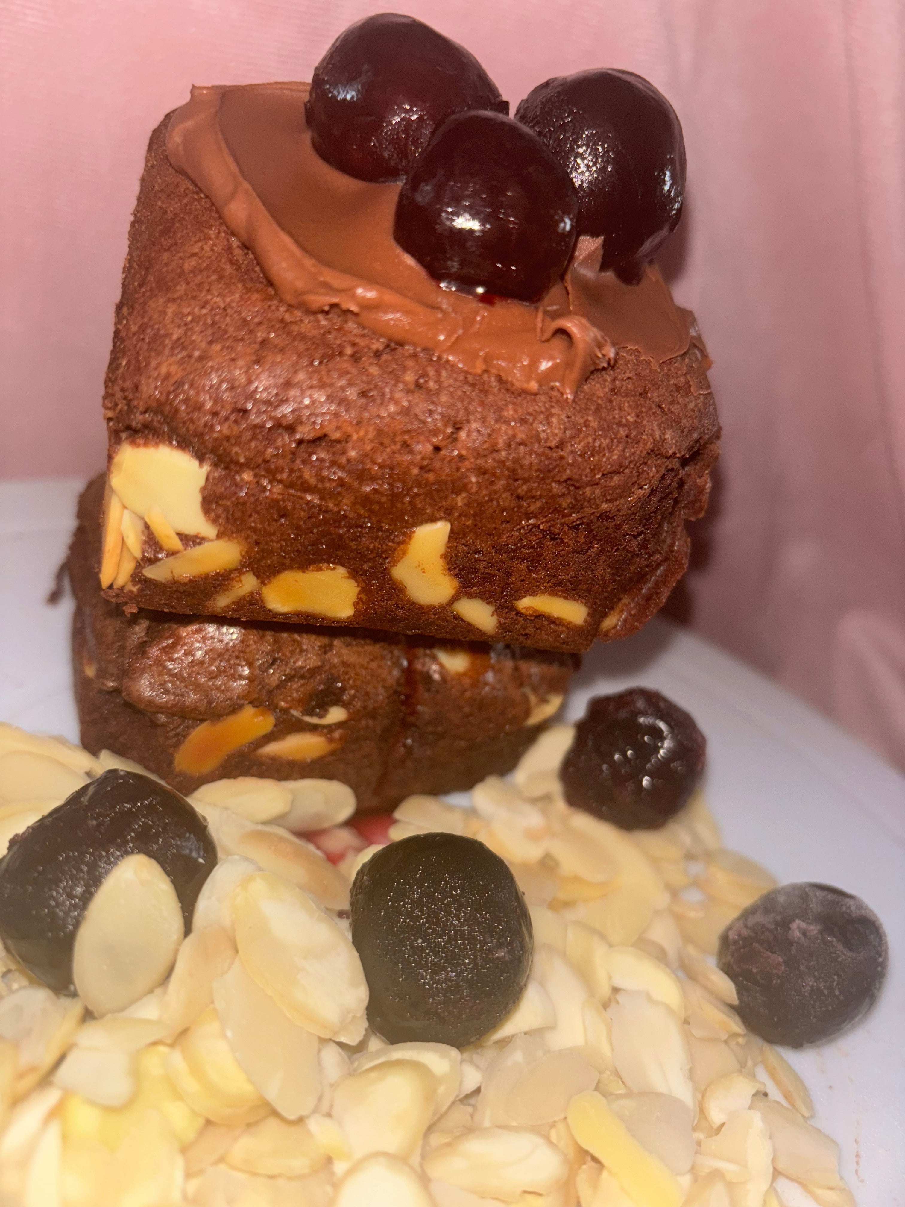 Cherry & Almond Brownie