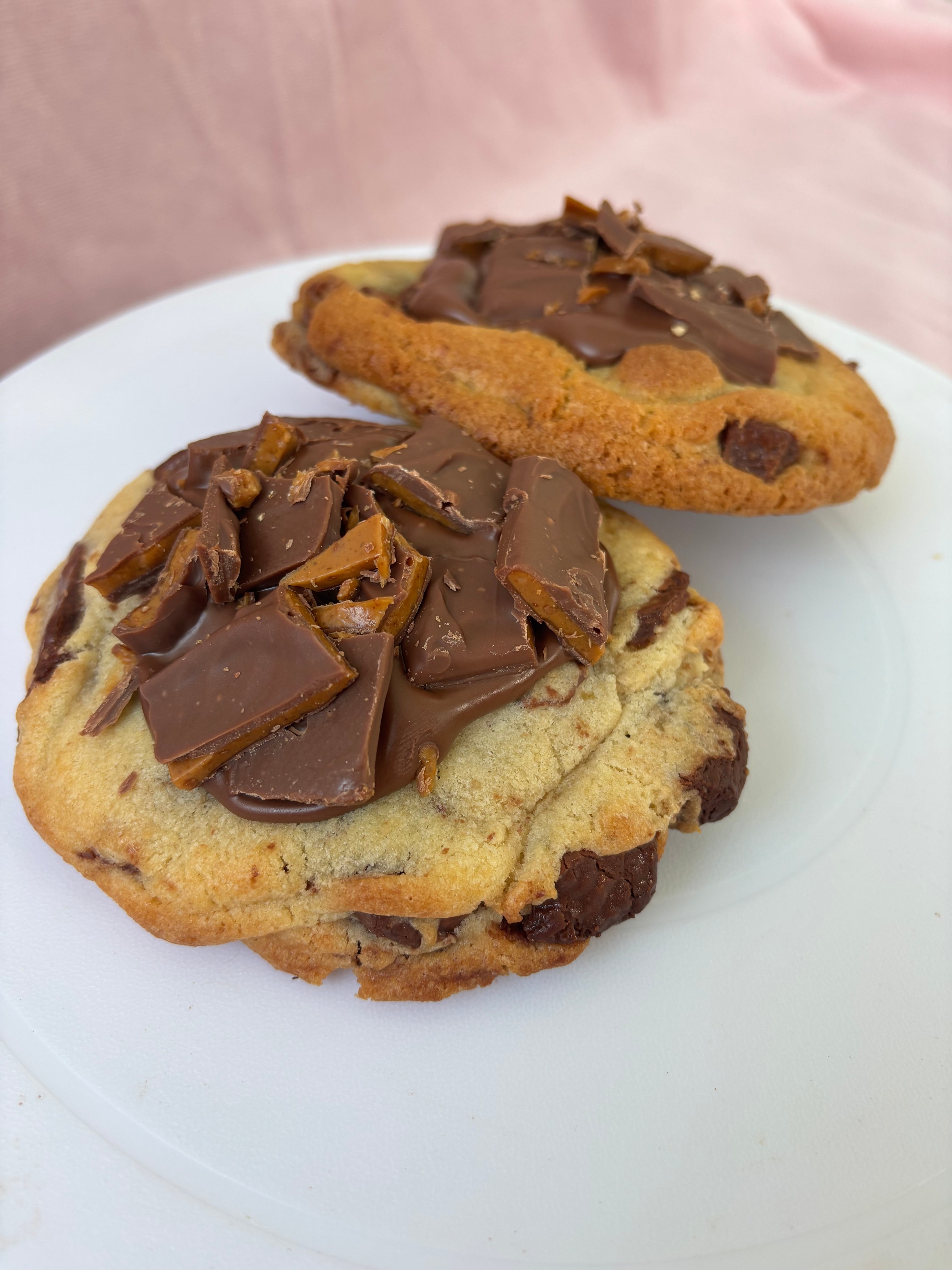 Daim Bar Stuffed Cookie