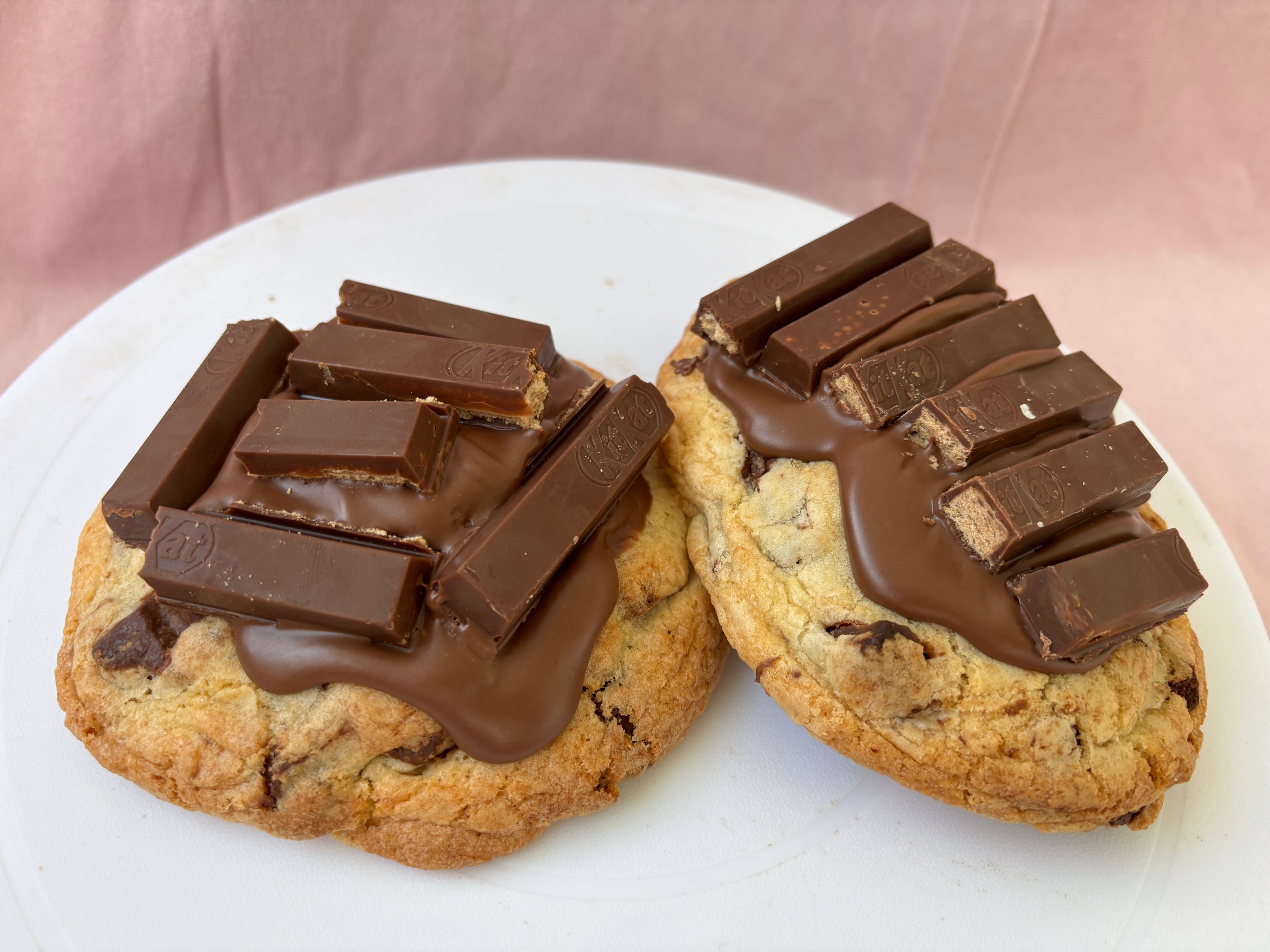 Kit Kat Stuffed Cookie